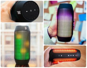 Bluetooth speaker comparison JBL Pulse 2: color music