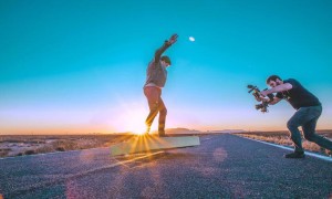 Flying skate ArcaBoard showed on video