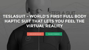 TeslaSuit - first suit for 3D Virtual Reality on Kickstarter