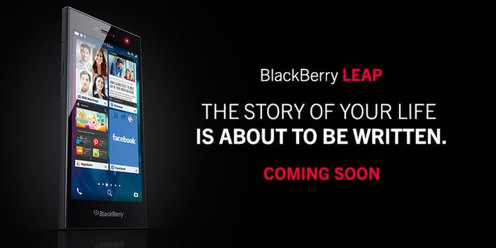 The new phone BlackBerry Leap presented at MWC 2015