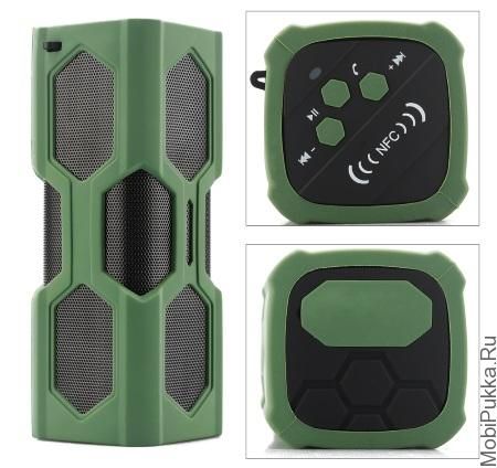 Bluetooth-speaker Crocodile charge the battery of the smartphone
