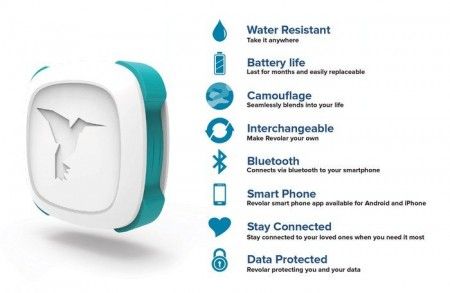 Revolar sends a silent alarm to ask for help when you squeeze it
