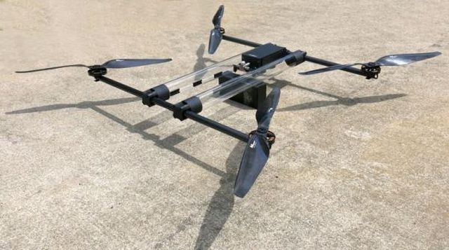 UAV Hycopter, running on gas, capable of flying over 4 hours