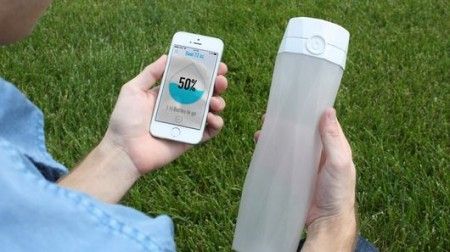 Bottle of water Hidrate lights up when it’s time to drink