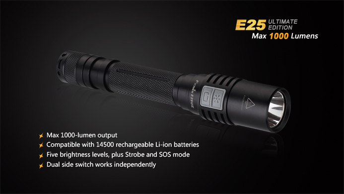 Fenix ​​E25 Ultimate Edition a new more powerful LED flashlight