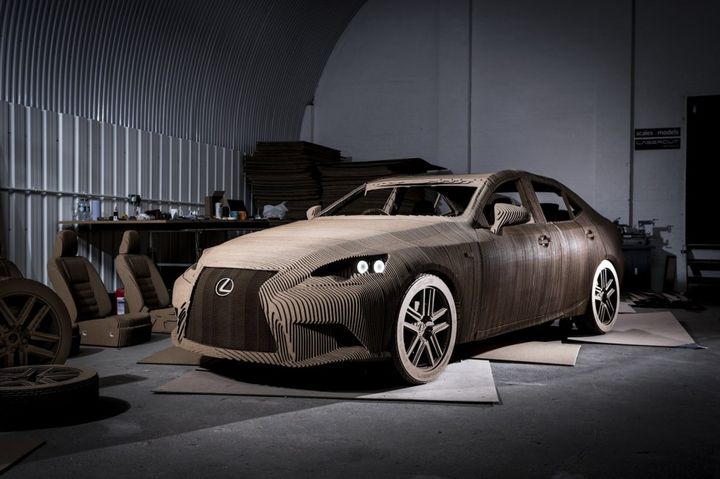 Lexus IS - electric cardboard