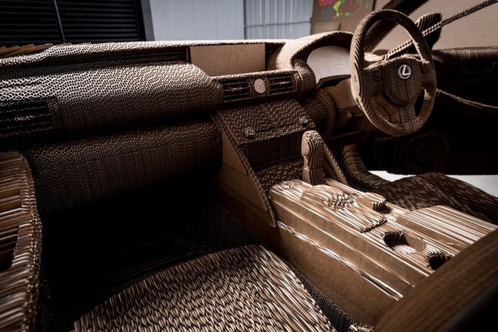 Lexus IS - electric cardboard