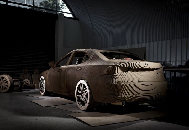 Lexus IS - electric cardboard