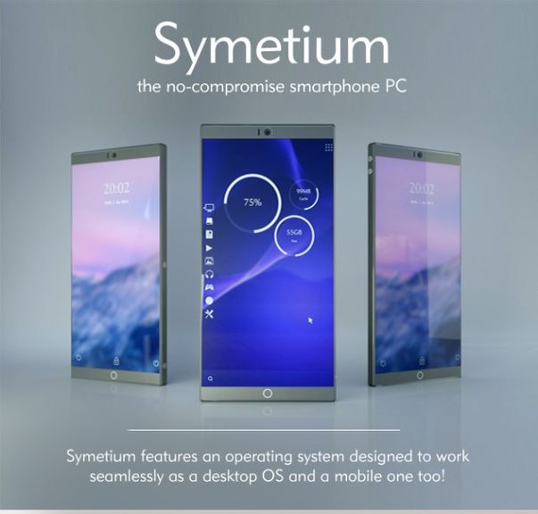 Symetium Smartphone PC - a hybrid of computer and smartphone