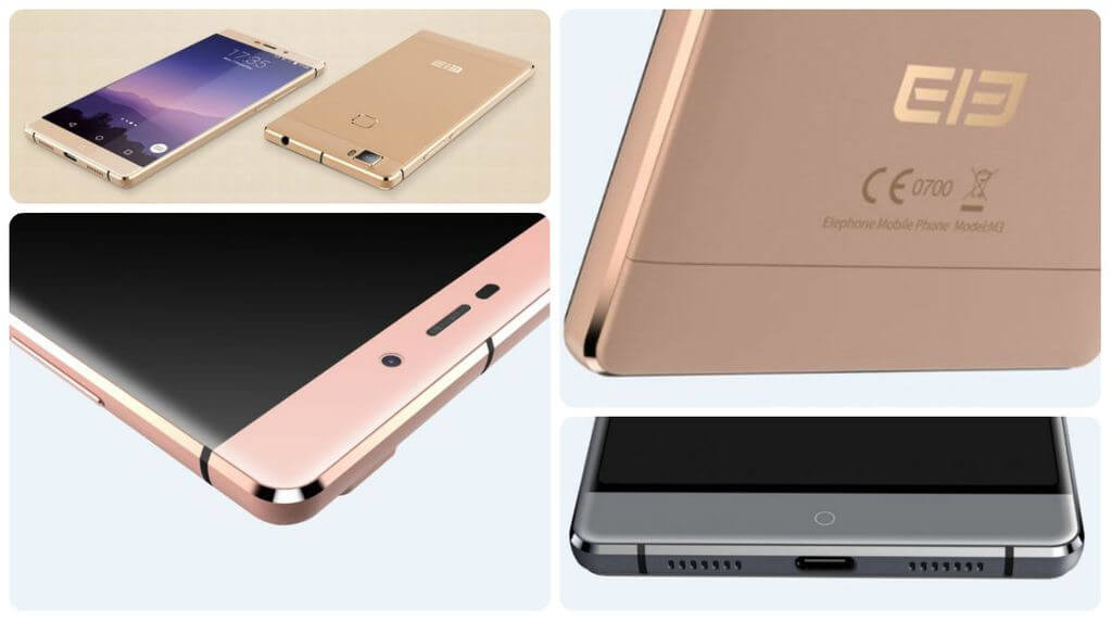Smartphone devices metal Elephone M3 release new photos