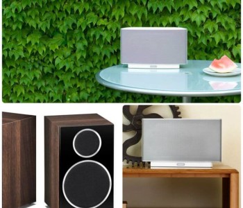 Style music amplifier Sonos Play: 5 and Wharfedale Diamond 210