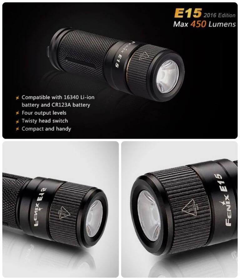 Fenix introduced the Flashlight LED Fenix E15