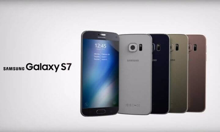 Top smartphone Samsung Galaxy S7 on video