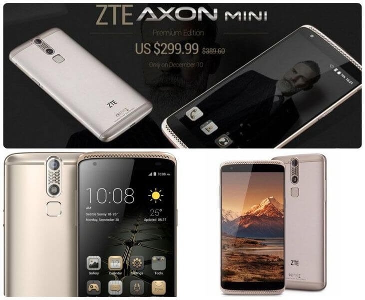 Top smartphone ZTE Axon Mini Edition specs and features