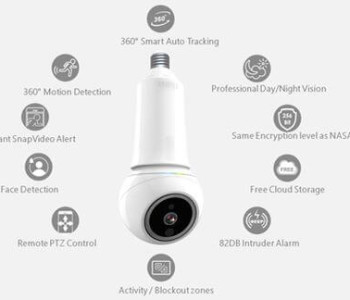 Wireless camera Amaryllo iCamPro Deluxe – light bulb