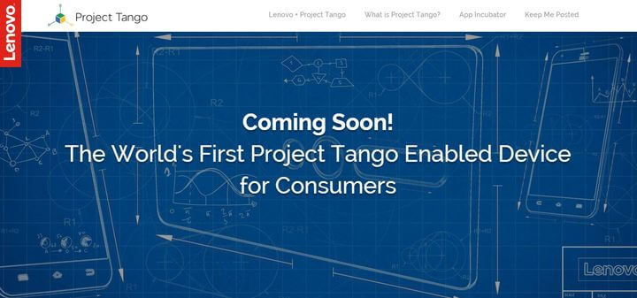 Lenovo Project Tango - a company with Google 