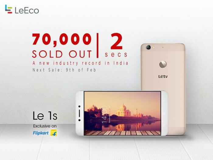 For Two Seconds Have Bought 70,000 New Smartphone Le 1S
