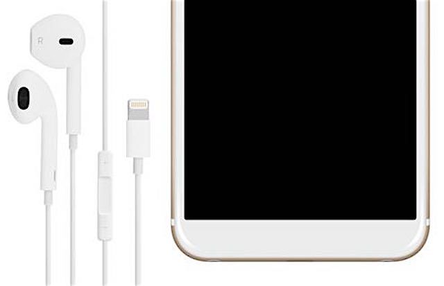 Photos EarPods headphones with Lightning connector for iPhone 7