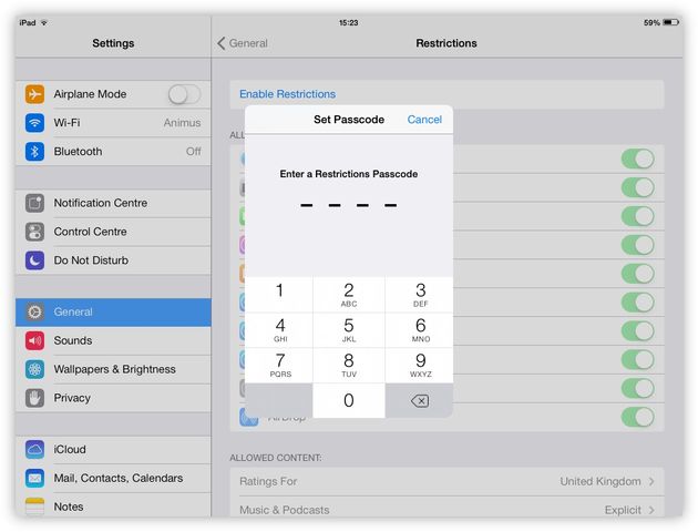 How to restore passcode and hard reset iPad?