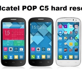 Alcatel POP C5 hard reset: easy way to return factory settings