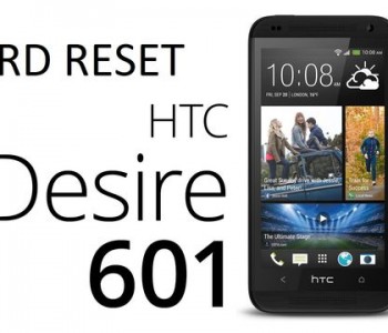 HTC Desire 601 hard reset: restore factory settings
