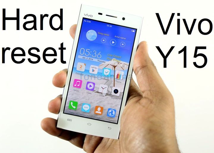 Hard reset Vivo Y15: universal method