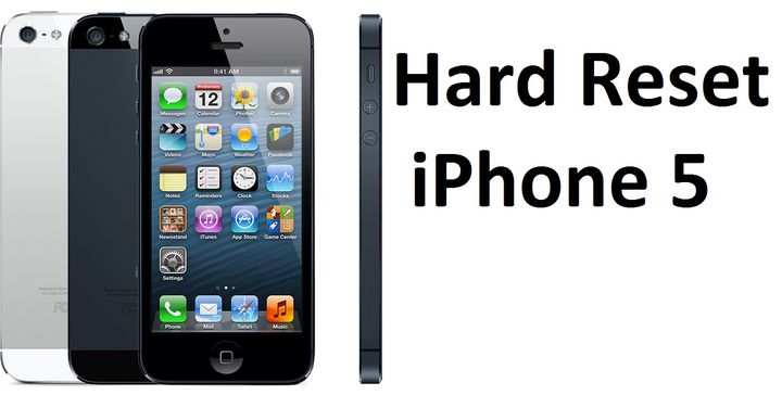 Hard Reset iPhone 5: restore Apple smartphone