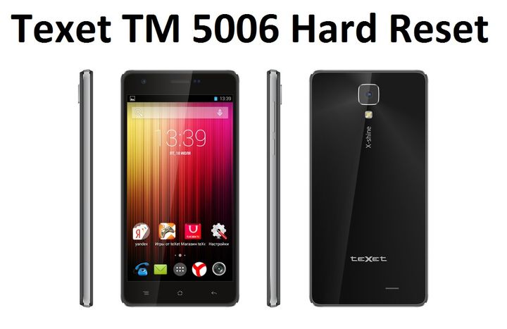 Texet TM 5006 Hard Reset with Chinese recovery mode