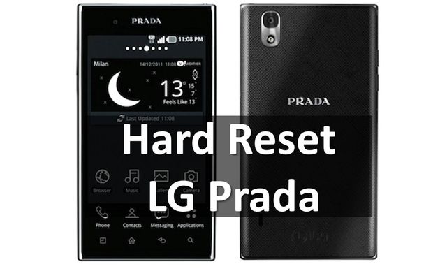 Hard Reset LG Prada: restore factory settings