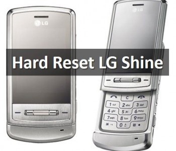 Hard reset LG Shine: Data clear and Erase