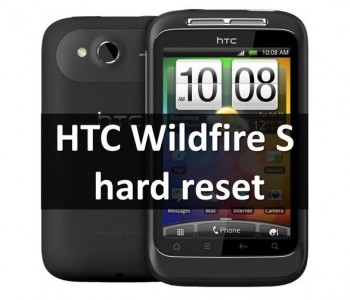 HTC Wildfire S hard reset: remove Pattern Lock