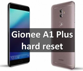 Gionee A1 Plus hard reset: restore factory settings